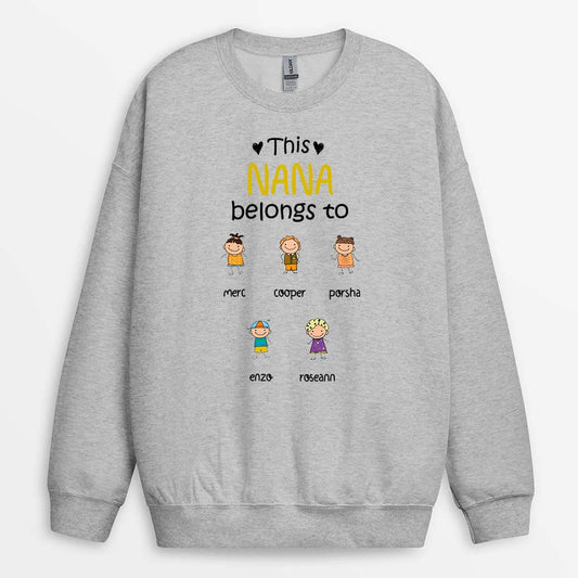 0027WUK1 Customised Sweatshirt presents Kids Grandma Mom