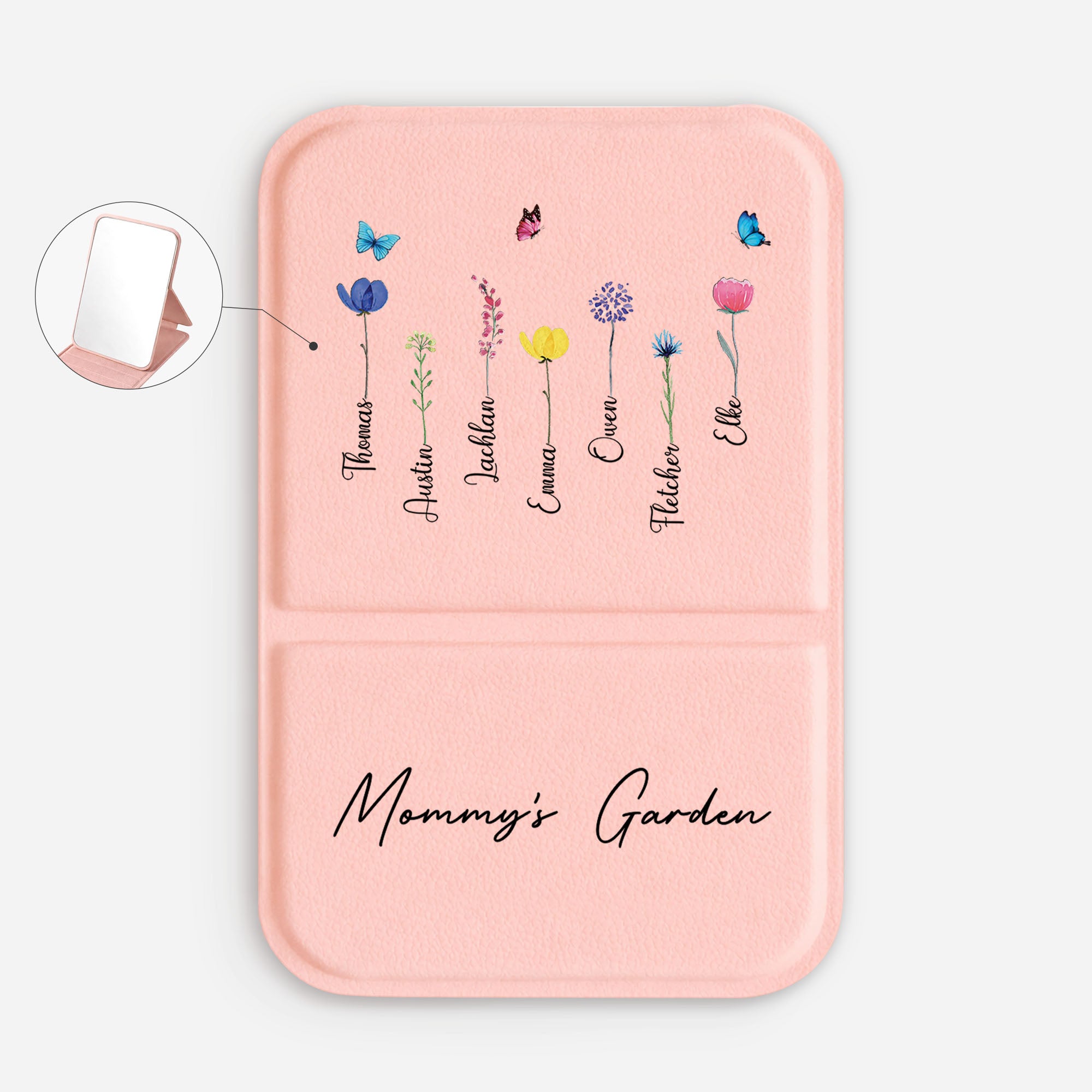 0065AUS1 grandmas garden compact mirror personalized gifts for grandmamom 0065aj8v5a_2