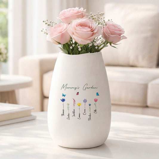 0065AUS2 personalized ceramic vase momgrandmas garden gifts for mothers day 0065aosq5a_34266b14 eb1d 4a40 ba7c 4dddcd8e2801