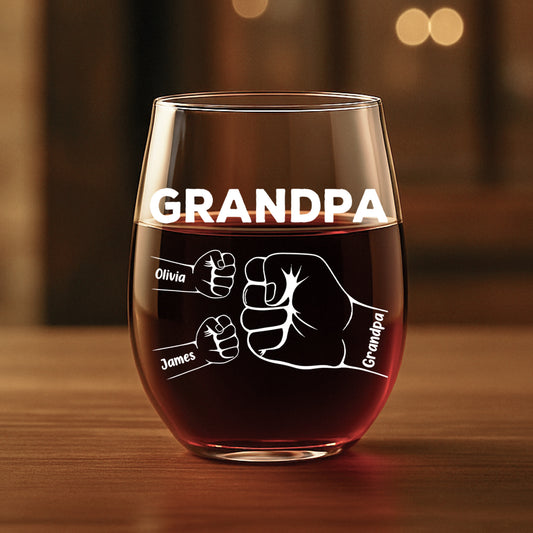 0263IUS2 personalized grandpa gifts fist bump stemless wine glasses 0263IKL8B_555f3e0c 7f8d 4333 8279 71e59111e0f8