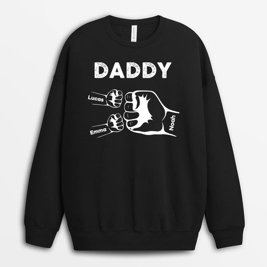 0263PUS1 personalized the best daddy fist bump t shirt 0263w1t5b
