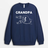 0263PUS2 personalized the best daddy fist bump t shirt 0263w1t5b