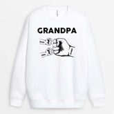 0263WUK2 Customised Sweatshirts gifts Fist Grandpa Dad
