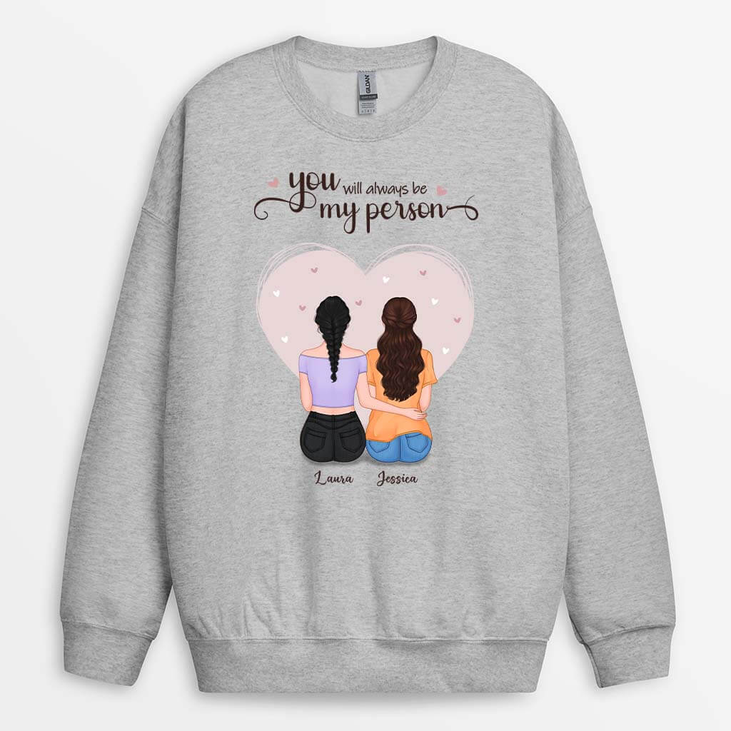 0443WUK1 Personalised Sweatshirt Gifts Friends Besties