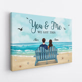 0482C535GUK1 Personalised Canvas Gifts People Couples Beach