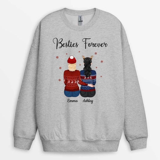 0508WUK1 Personalised Sweatshirts Gifts Friends Besties Christmas