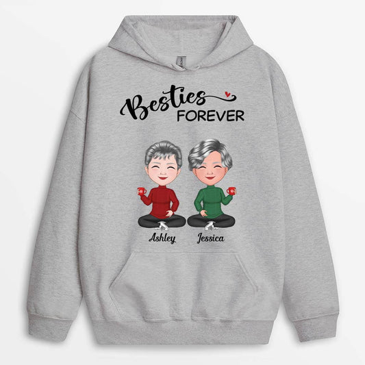 0574HUK2 Personalised Hoodie Gifts Friends Besties Best Friends