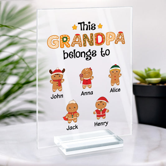 0661RUS2 personalized acrylic plaque with stand christmas gifts for dad 0661R8Q7B