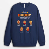 0661WUK1 Personalised Hoodie Gifts Cookies Grandpa Dad Christmas