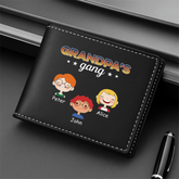0793JUS2 personalized leather wallet unique dad gifts daddys gang 0793J8N7B