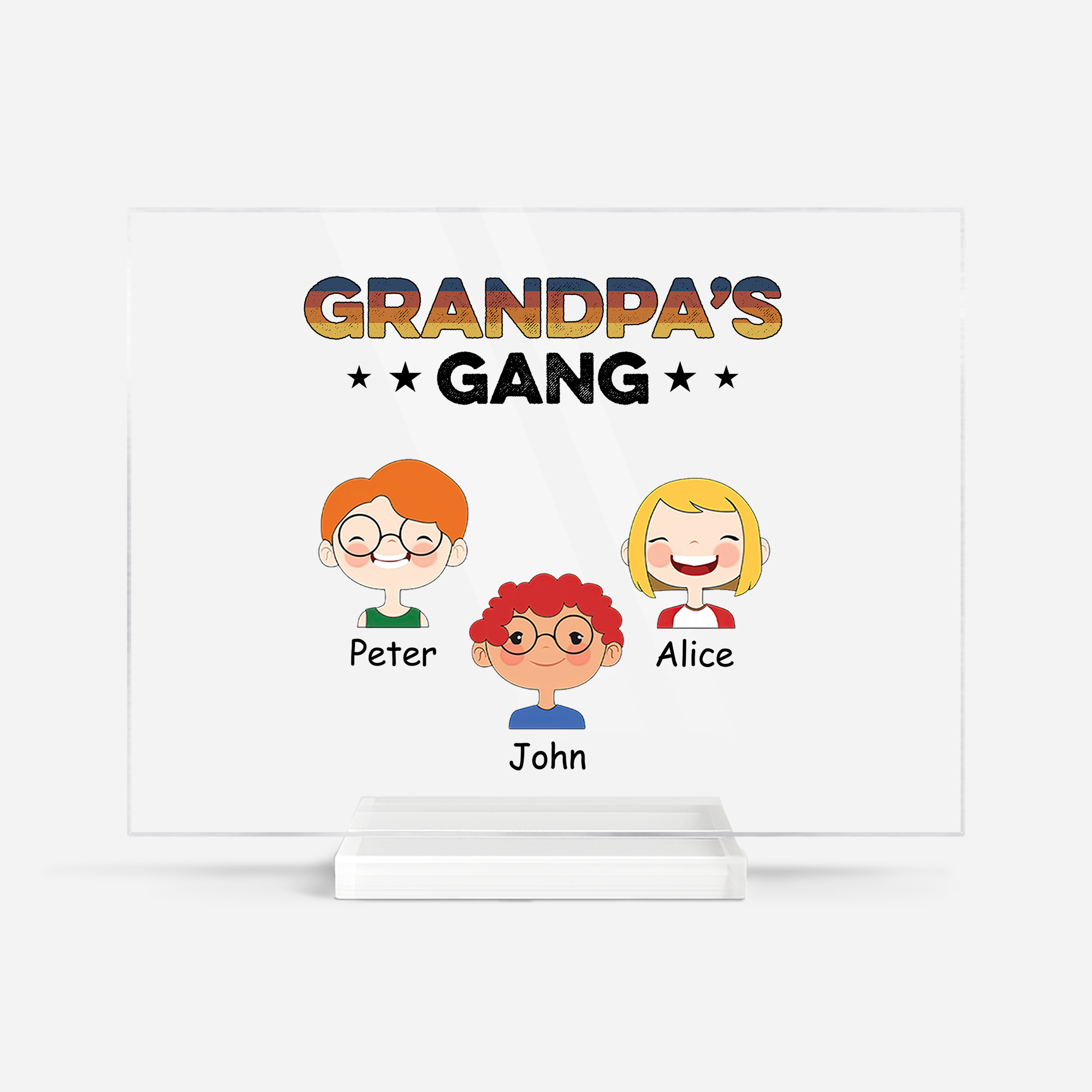 0793RUS1 personalized acrylic plaque with stand unique gift for grandpa 0793R8N7B