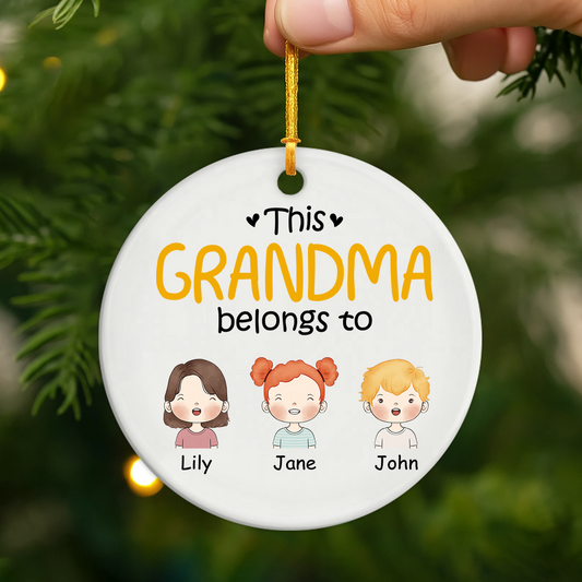 0827OUS2 personalized ceramic ornaments christmas gifts for dad 0827O