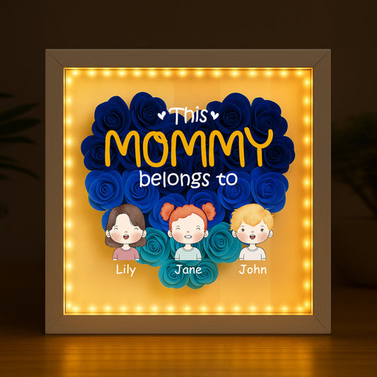 0827OUS2 personalized flower shadow box unique gift for grandma 0827O8M8B