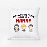 0857PUK2 Personalised Pillows Gifts Cartoon Kids Grandma Mum