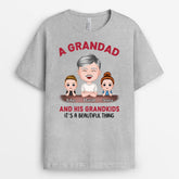 0859AUK2 Personalised T shirts Gifts Grandad Grandad Dad
