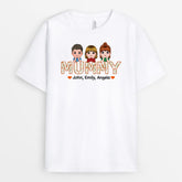 0877AUK1 Personalised T shirt Gifts Flower Grandma Mum