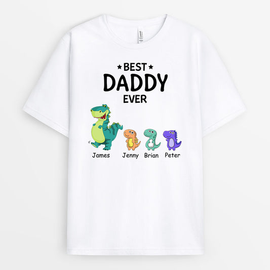 0922AUK2 Personalised T shirts Gifts Dinosaur Grandad Dad