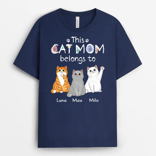 0938AUS1 Personalised T shirts Gifts Galaxy Cat Lovers