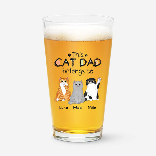 0938IUS1 personalized beer glasses gifts for cat lovers 0938I8T8D