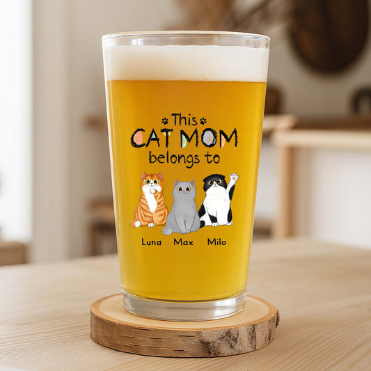 0938IUS2 personalized beer glasses gifts for cat lovers 0938I8T8D