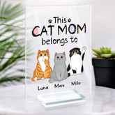0938RUS2 personalized acrylic plaque with stand gifts for cat lovers 0938R8T8D
