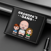 0951JUS2 personalized fathers day gift for dad daddys gang wallet 0951J8N8B