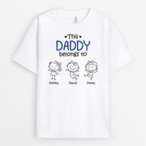 0959AUK1 Personalised T shirt Gifts Grandkids Grandad Dad