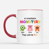 0978MUK2 Personalised Mug Gifts Monsters Grandma Mum