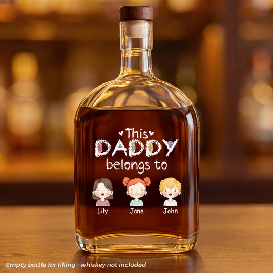 0989AUS1 custom whiskey bottles fathers day gifts for dadgrandpa 0989aicp0b