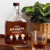 0989AUS2 custom whiskey bottles fathers day gifts for dadgrandpa 0989aicp0b