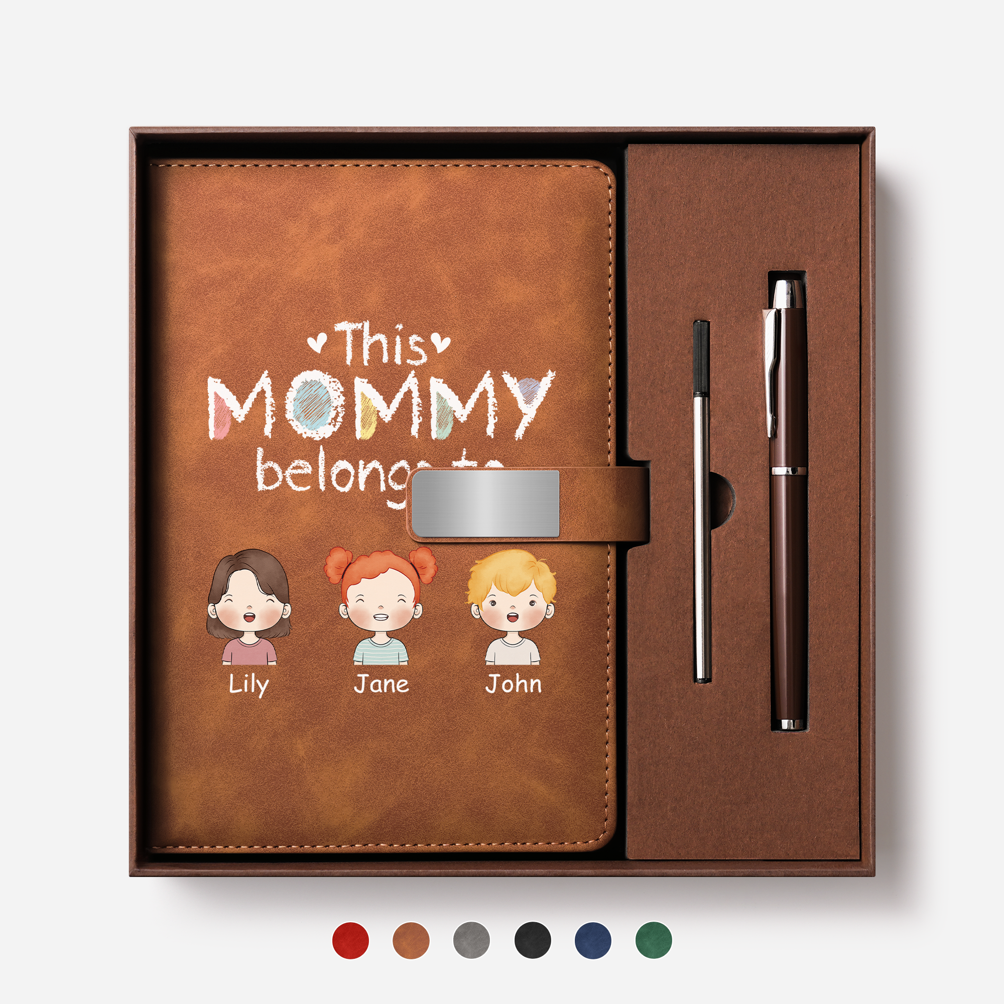 0989MUS1 uv printed leather notebook and pen set custom gifts for grandmamom 0989mocr8b_131e45f1 7c15 46f3 ad22 7fc8e765343c