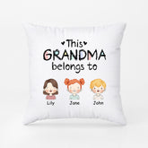 0989PUK2 Personalised T shirts Gifts Belongs Grandma Mum