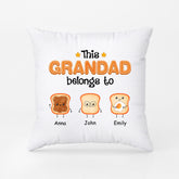 1002PUK2 Personalised Pillows Gifts Bread Grandad Dad