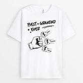 1006AUK2 Personalised T shirts Gifts Fist Bump Grandad Dad