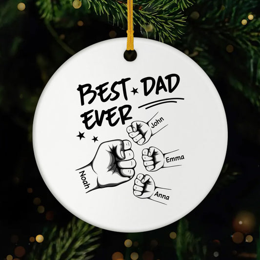 1006OUS1 personalized ceramic ornaments best dad ever gifts 1006O3V8B