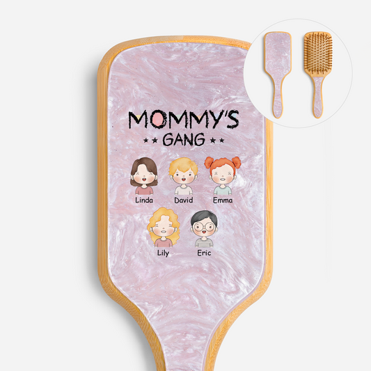 1017AUS1 grandma gang uv printed acetate hairbrush custom gifts for grandmamom 1017aqct8b