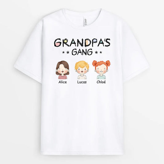 1017AUS2 Personalized T shirts Gifts Kids Grandpa Dad
