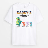 1021AUK2 Personalised T shirts Gifts Dinosaur Grandad Dad