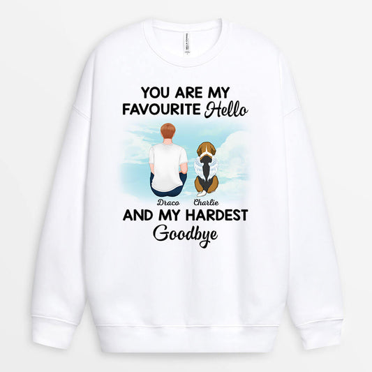 1028WUK1 Personalised Sweatshirts Gifts Memorial Dog Lovers