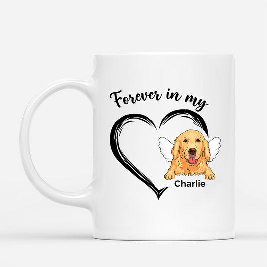 1034MUS1 Personalized Mugs Gifts Heart Dog Lovers