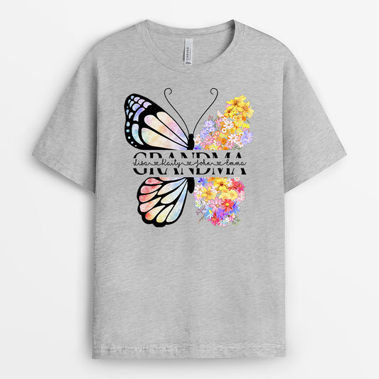 1037AUK2 Personalised T shirts Gifts Kids Grandma Mum