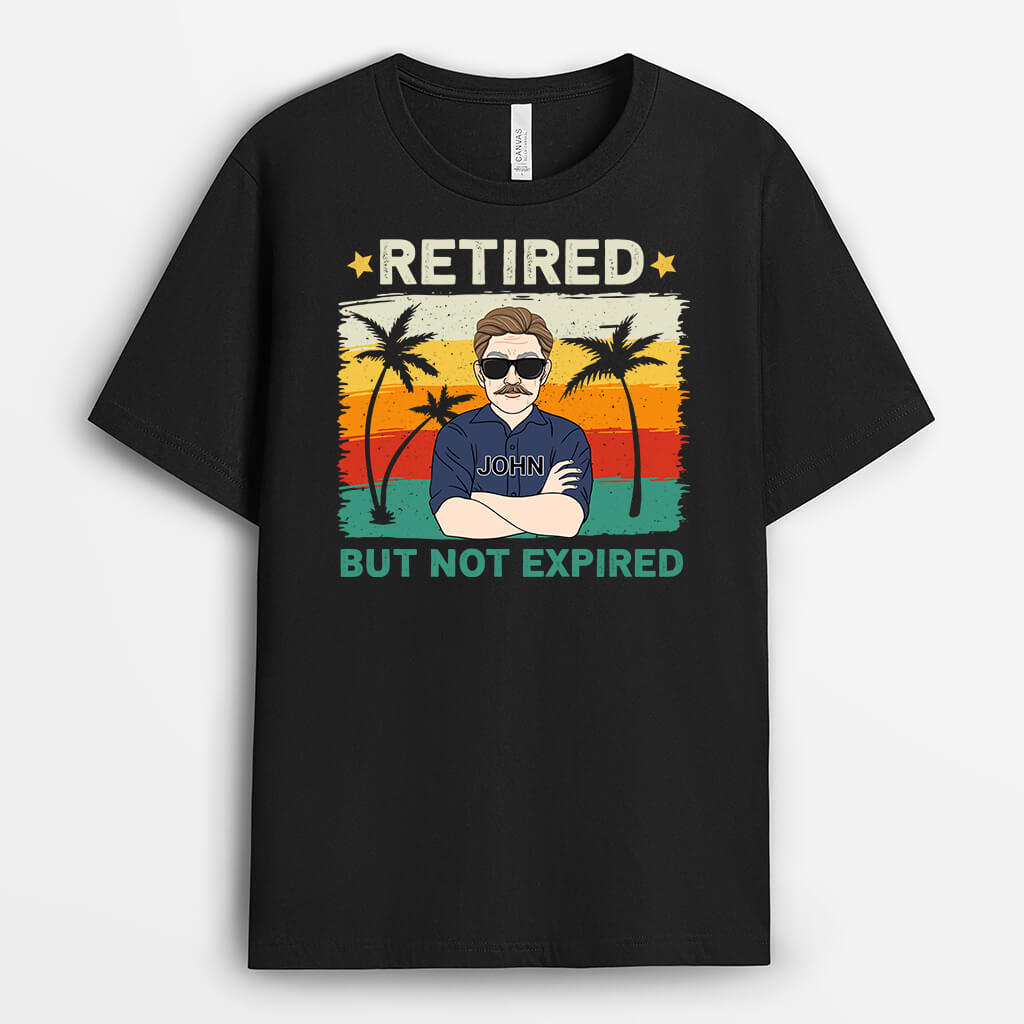 1045AUK2 Personalised T shirts Gifts Not Expired Grandad Dad