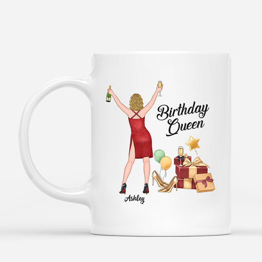 1054MUS1 Personalized Mugs Gifts Birthday Queen Her
