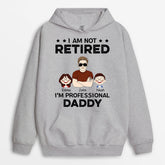 1057HUK2 Personalised Hoodies Gifts Retired Grandad