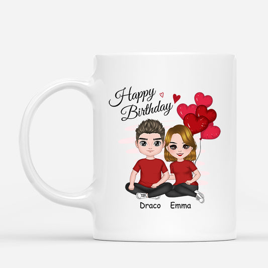 1058MUS2 Personalized Mugs Gifts Birthday Couple Husband Boyfriend