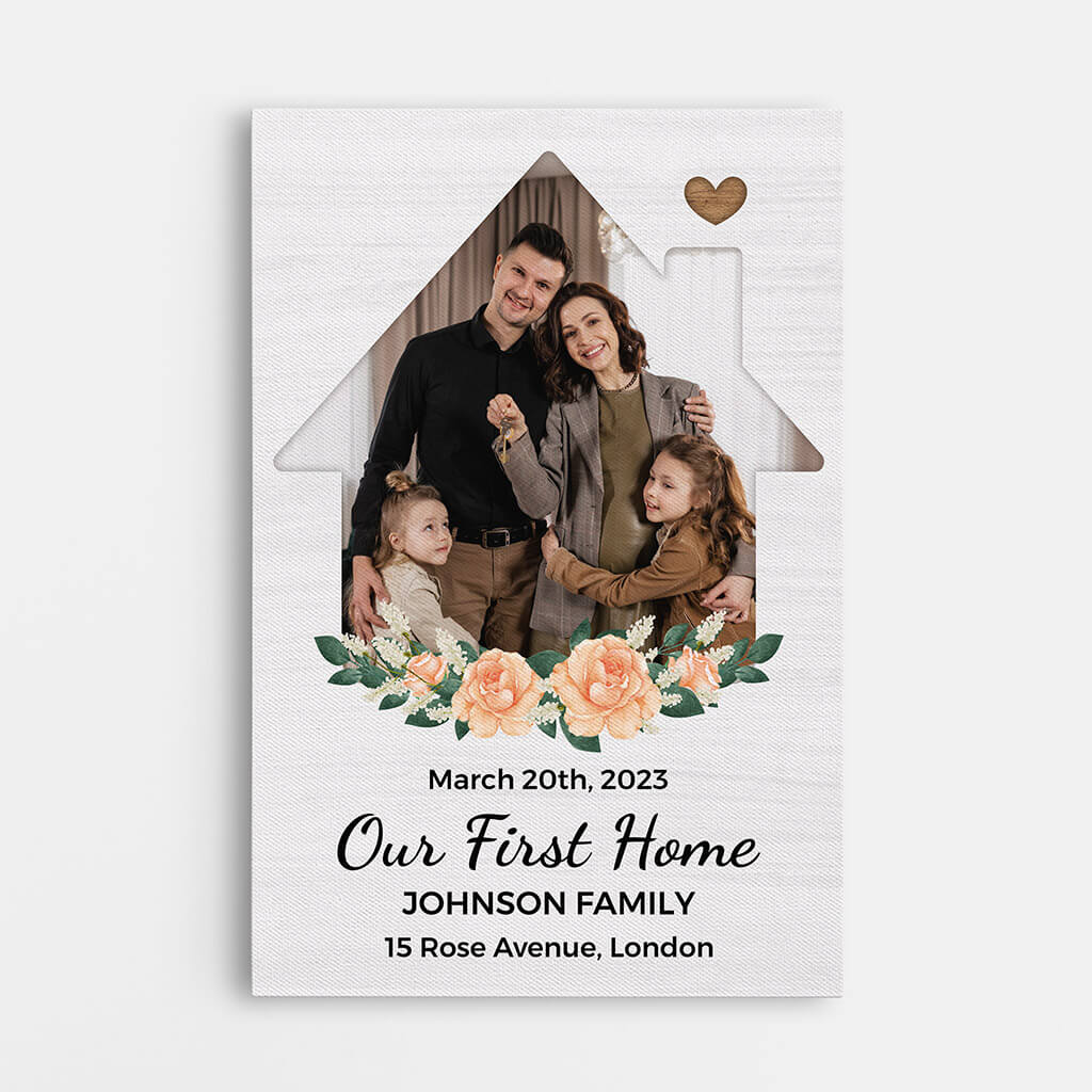 1080CUK1 Personalised Canvas Gifts Home Housewarming Family