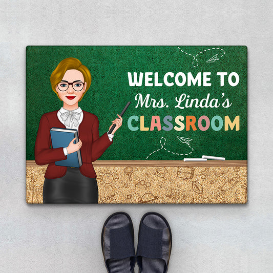 1081DUK1 Personalised Doormats Gifts Classroom Teacher
