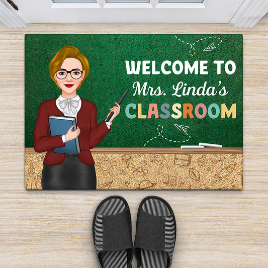 1081DUK2 Personalised Doormats Gifts Classroom Teacher