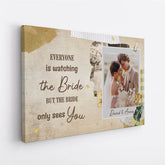 1088CUK2 Personalised Canvas Gifts Couple Wedding Bride Groom
