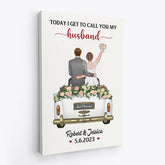1104CUK2 Personalised Canvas Gifts Wedding Groom